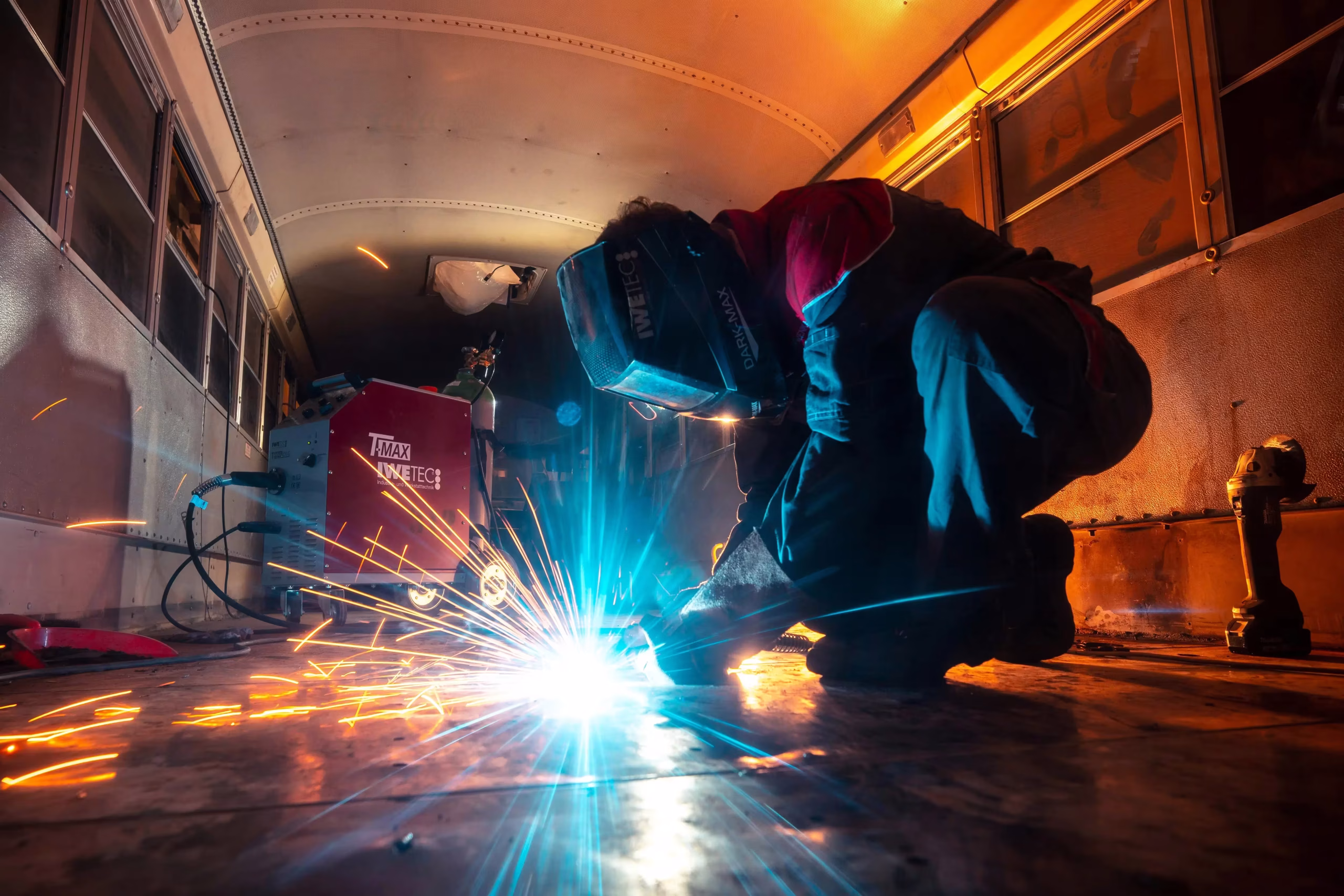 Engineering and equipment repair company in Kenya, JOVANS technicians at work in a workshop